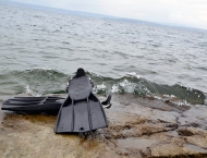 TG Seehund Antauchen im Bodensee 2020 Flossen