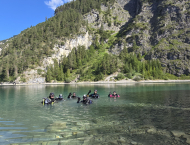 Tauchgang im Blindsee